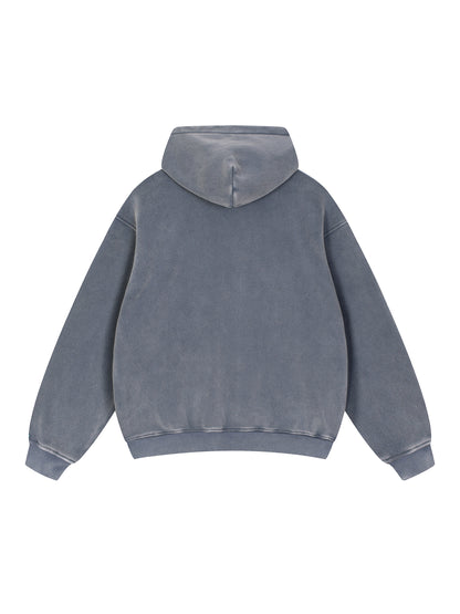 Classic Cross Acid Wash Fleece Oversize Hoodie